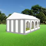 Partytent 4x8 PVC - Professional | Grijs / wit, Tuin en Terras, Verzenden, Partytent, Nieuw, 4 tot 6 meter