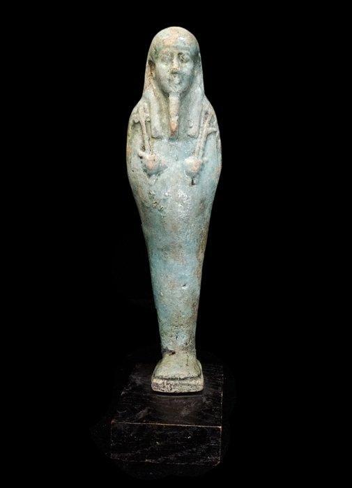 Oud-Egyptisch - Grand Ouchebti - 664/332 v.Chr. - 17,2 cm, Verzamelen, Mineralen en Fossielen