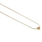 Ketting met hanger - 18 karaat Geel goud -  0.09ct. tw.