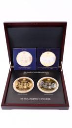 Nederland. 2x Ponders (Proof) + Certificaat / Met Cassette, Postzegels en Munten, Munten | Nederland