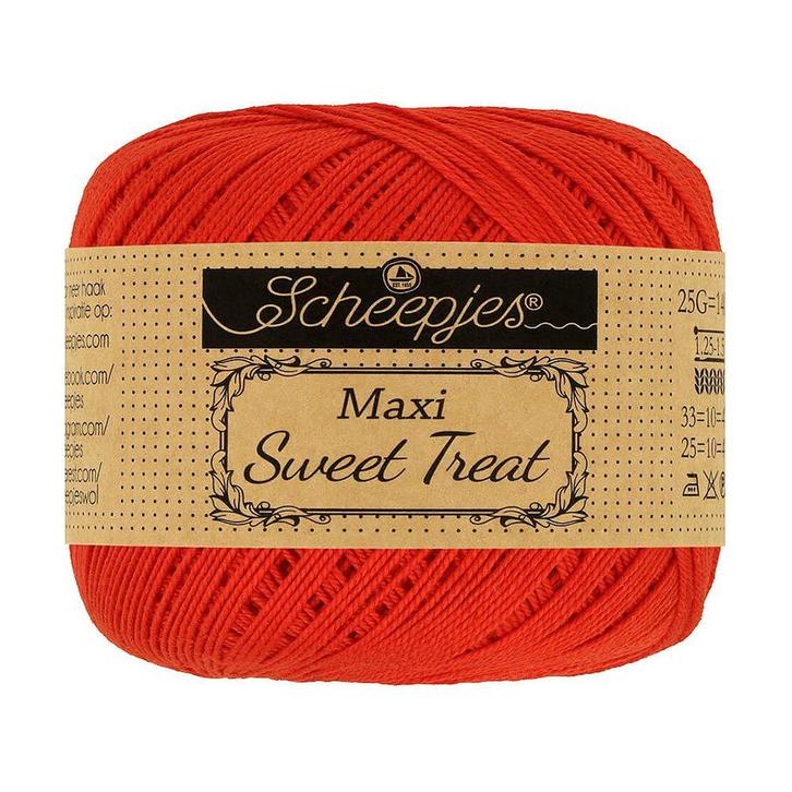Scheepjes Maxi Sweet Treat - 390 poppy rose - Gemercerisee, Hobby en Vrije tijd, Breien en Haken, Ophalen of Verzenden