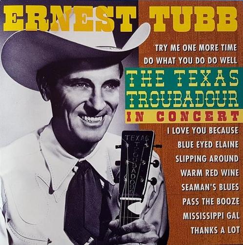 cd - Ernest Tubb - The Texas Troubadour In Concert, Cd's en Dvd's, Cd's | Overige Cd's, Zo goed als nieuw, Verzenden