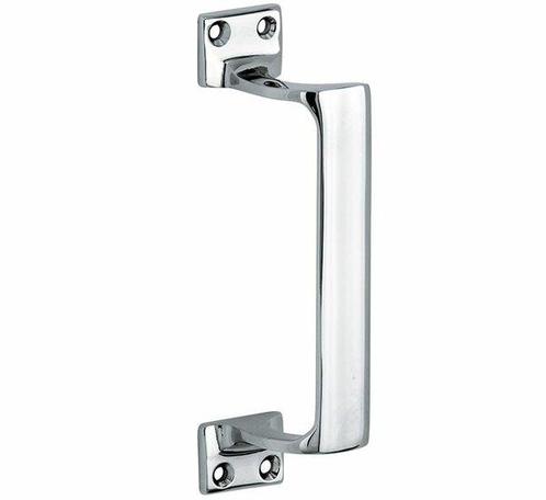 Deurgreep Art-Deco glans chroom, Doe-het-zelf en Verbouw, Hang- en Sluitwerk, Nieuw, Ophalen of Verzenden