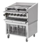 GGM Gastro | Hoge prestatie grill - Amerikaanse stijl - 2 |, Verzenden, Nieuw in verpakking, Fornuis, Frituur en Grillen