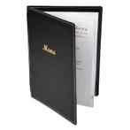 Kunstlederen menu map zwart | A5 formaat | 1 hoes 4 paginas, Verzenden, Nieuw in verpakking