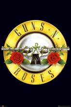 Poster Guns N Roses Logo 61x91,5cm, Verzamelen, Nieuw, A1 t/m A3, Verzenden