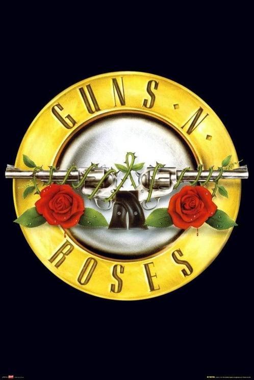 Poster Guns N Roses Logo 61x91,5cm, Verzamelen, Posters, Nieuw, A1 t/m A3, Verzenden