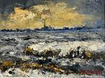 Arnout Colnot (1887-1983) - Silhouet van een dorp in winters, Antiek en Kunst, Kunst | Schilderijen | Klassiek