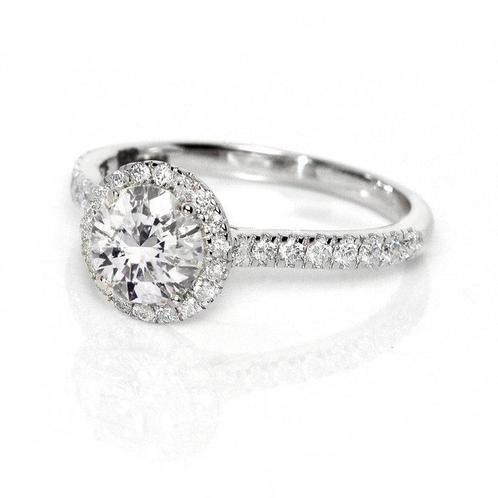 Zonder Minimumprijs - Ring - 18 karaat Witgoud - 1.40ct. tw., Sieraden, Tassen en Uiterlijk, Ringen