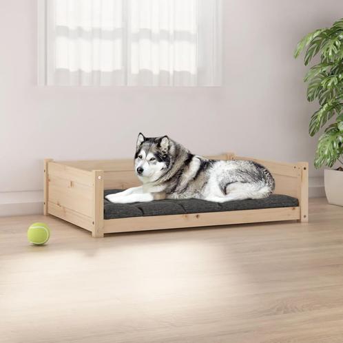 vidaXL Hondenmand 105,5x75,5x28 cm massief grenenhout, Dieren en Toebehoren, Honden-accessoires, Nieuw, Verzenden