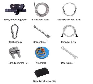Nieuw: super complete kabelbaanset 30 meter beschikbaar voor biedingen