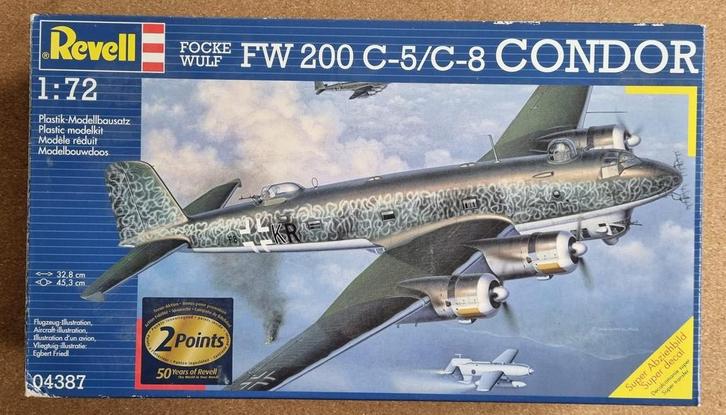 Revell 04387 Focke Wulf Fw 200 C-5/C-8 Condor 1:72, Hobby en Vrije tijd, Modelbouw | Vliegtuigen en Helikopters, Revell, Verzenden