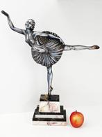 Rare large dancer / Danseuse Art Deco - sculptuur, Ballerina