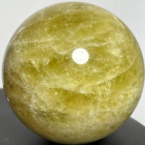 Good Quality Large Citrine crystal sphere Kristal - Hoogte:, Verzamelen, Mineralen en Fossielen