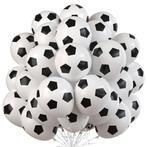Voetbal party set XXL zwart/wit 152-delig, Verzenden, Nieuw, Overige typen