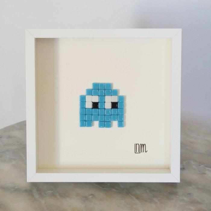 nLm - Pac-Man Blue, Mosaic, Antiek en Kunst, Kunst | Designobjecten