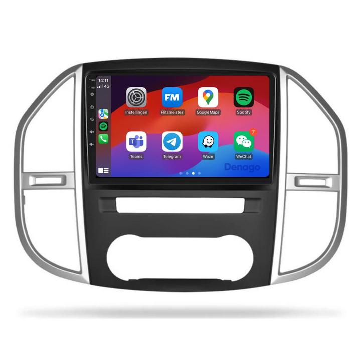 Mercedes Vito CarPlay autoradio 2015 t/m 2024 Denago DNG-A42, Auto diversen, Autoradio's, Ophalen of Verzenden