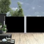 vidaXL Tuinscherm uittrekbaar 140x1200 cm zwart, Tuin en Terras, Verzenden, Nieuw