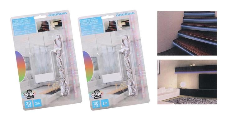 LED strips blauw, 2x2 meter (IP20, op 6 AA batterijen), Doe-het-zelf en Verbouw, Gereedschap | Handgereedschap, Nieuw, Ophalen of Verzenden