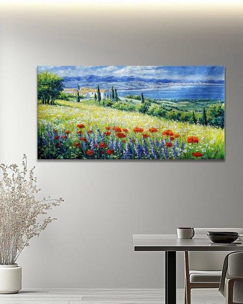 CleliaArt - Seaside Blooms, Antiek en Kunst, Kunst | Schilderijen | Modern
