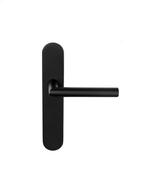 D4E DEURKRUK OP SCHILD 45X245 RVS ZWART BLIND L90-19MM L/R, Doe-het-zelf en Verbouw, Verzenden, Nieuw