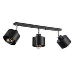 Opbouw Plafondspot | 3-Voudig | Zwart | 3x E-27, Nieuw, Ophalen of Verzenden, Industrieel, Led