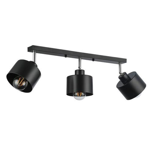 Opbouw Plafondspot | 3-Voudig | Zwart | 3x E-27, Huis en Inrichting, Lampen | Spots, Led, Nieuw, Plafondspot of Wandspot, Ophalen of Verzenden