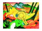 Kunstdruk Franz Marc - Gelbe Kuh 80x60cm, Verzenden, Nieuw