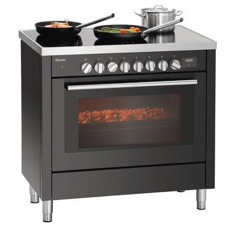 Bartscher Inductiefornuis met oven | zwart | 6 pits, Zakelijke goederen, Horeca | Keukenapparatuur, Verzenden