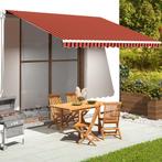 vidaXL Vervangingsdoek voor luifel 4,5x3,5 m oranje en bruin, Tuin en Terras, Zonneschermen, Verzenden, Nieuw