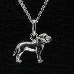 Zilveren Bull mastiff ketting hanger - klein, Verzenden, Nieuw