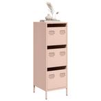 vidaXL buffetkast 39x35x103,5 cm staal zwart, Huis en Inrichting, Kasten | Buffetkasten, Verzenden, Nieuw, Metaal