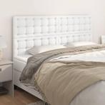 vidaXL Hoofdborden 4 st 90x5x78/88 cm kunstleer wit, Verzenden, Nieuw, Wit, Overige materialen