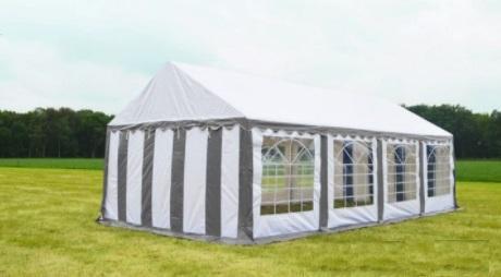 Classic Plus Feesttent PVC 3x8x2 mtr in Wit-Grijs, Tuin en Terras, Partytenten, Nieuw, Verzenden