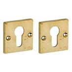 Set van twee PC-Plaatjes Bauhaus messing antiek, Ophalen of Verzenden, Nieuw