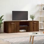 vidaXL Tv-meubel 120x34x37 cm bewerkt hout bruin eikenkleur, Huis en Inrichting, Verzenden, Nieuw, Overige houtsoorten