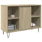 vidaXL Badkamerkast 80x33x60 cm bewerkt hout sonoma, Huis en Inrichting, Badkamer | Badkamermeubels, Verzenden, Nieuw, Minder dan 100 cm