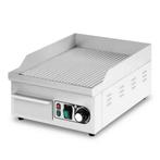 HCB Grillplaat - geribbeld - 36 cm - 230V - RVS, Verzenden, Nieuw in verpakking, Fornuis, Frituur en Grillen