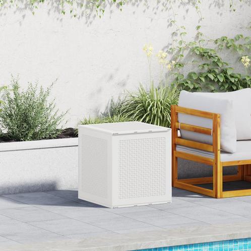 vidaXL Tuinopbergbox 55x53x57 cm polypropeen wit, Tuin en Terras, Overige Tuin en Terras, Nieuw, Verzenden