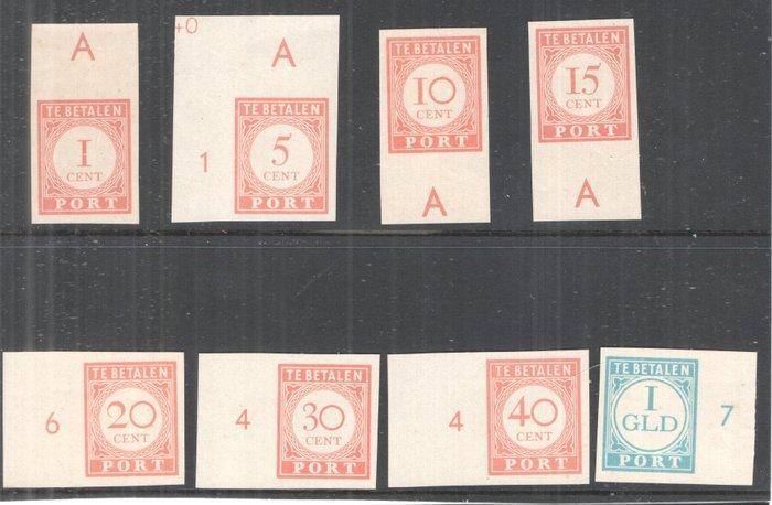 Indonesië 1941 - Nederlands Indië - portzegels - Ongetande, Postzegels en Munten, Postzegels | Nederland