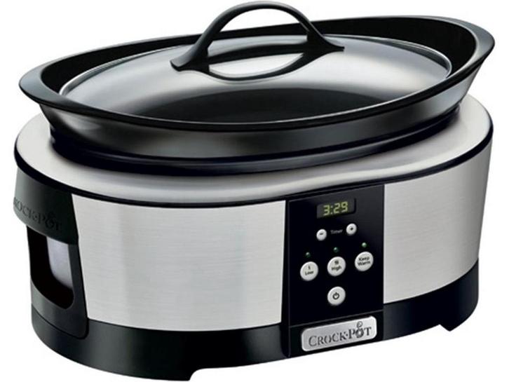 CrockPot CR605 - Slow Cooker 5,7L - Digitaal programmeerbaar, Witgoed en Apparatuur, Slowcookers, Zo goed als nieuw, Verzenden