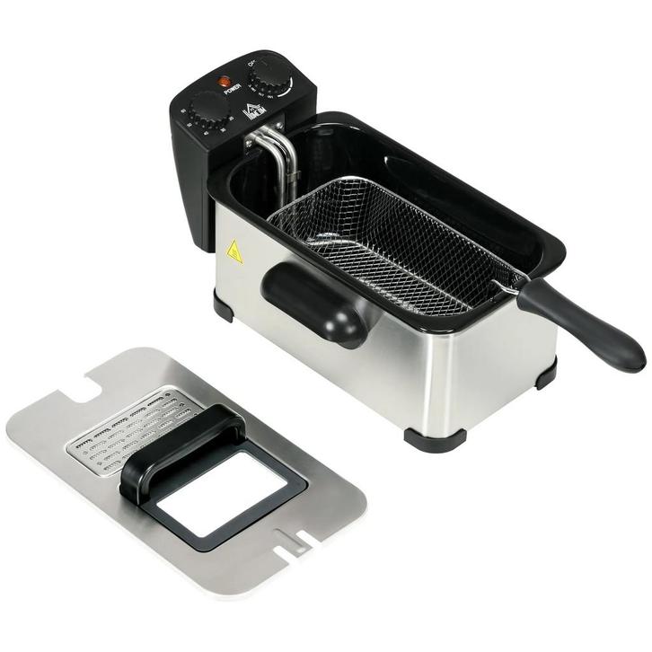 TRUUSK Friteuse 3L - Verstelbare Thermostaat - Uitneembare O, Huis en Inrichting, Kasten | Dressoirs, Nieuw, Verzenden