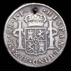 Spanje. Carlos IV. 2 Reales Lima 1800 (Ensayador JP) (Zonder, Postzegels en Munten, Munten | Europa | Niet-Euromunten
