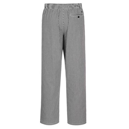 GGM Gastro | (5 stuks) Chefs Broek Bromley - Zwart geruit -, Kleding | Heren, Broeken en Pantalons, Zwart, Maat 46 (S) of kleiner