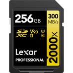Lexar SDXC Professional UHS-II 2000x 256GB, Nieuw, Overige merken, Overige typen, Ophalen of Verzenden