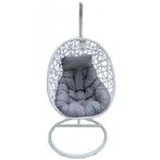 Schommelstoel, hangende cocon Luxe wit