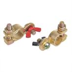 ProPlus Accupoolklemmen set - vleugelmoer - messing en st..., Ophalen of Verzenden, Nieuw