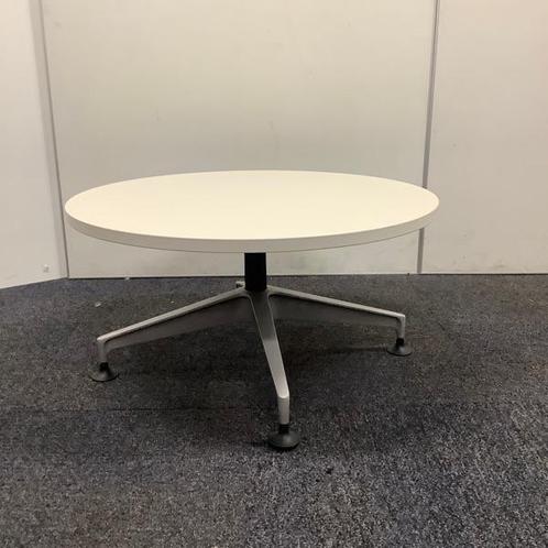 Herman Miller ronde design tafel, Ø 80 cm, wit blad - grijze, Huis en Inrichting, Tafelonderdelen, Gebruikt, Ophalen of Verzenden