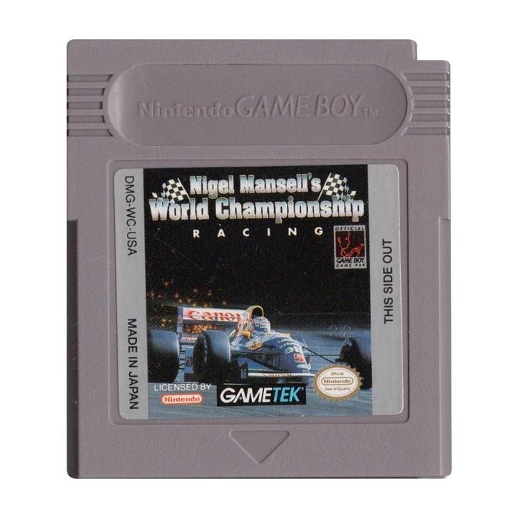 Game Boy Nigel Mansells World Championship Racing (Losse Ca, Spelcomputers en Games, Games | Nintendo Game Boy, Zo goed als nieuw