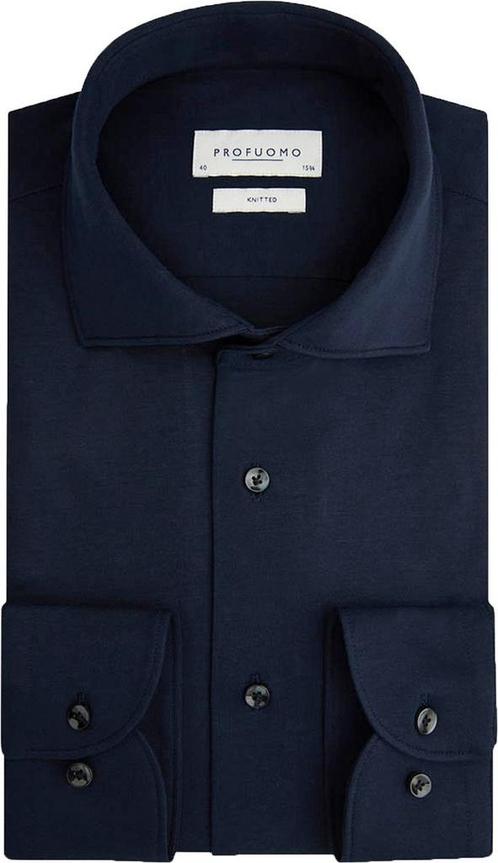 Profuomo Knitted Overhemd Navy maat 39 Heren, Kleding | Heren, Overhemden, Blauw, Nieuw, Verzenden